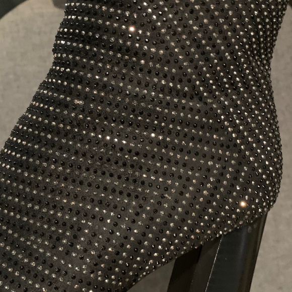 Rhinestone Studded Ankle Boots - Picture 4 of 13